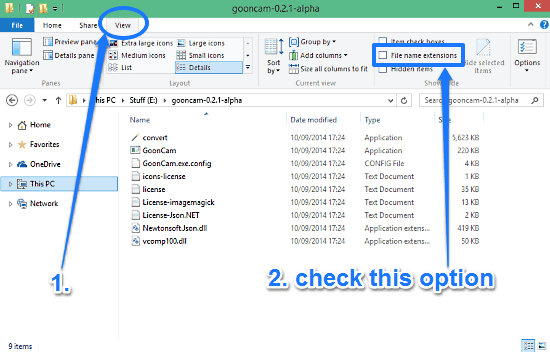 how to check file extension